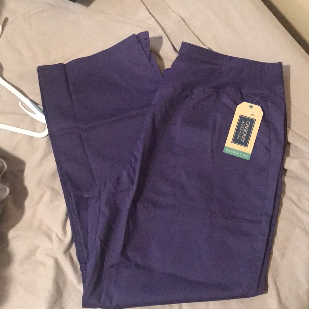 Grape scrub pants